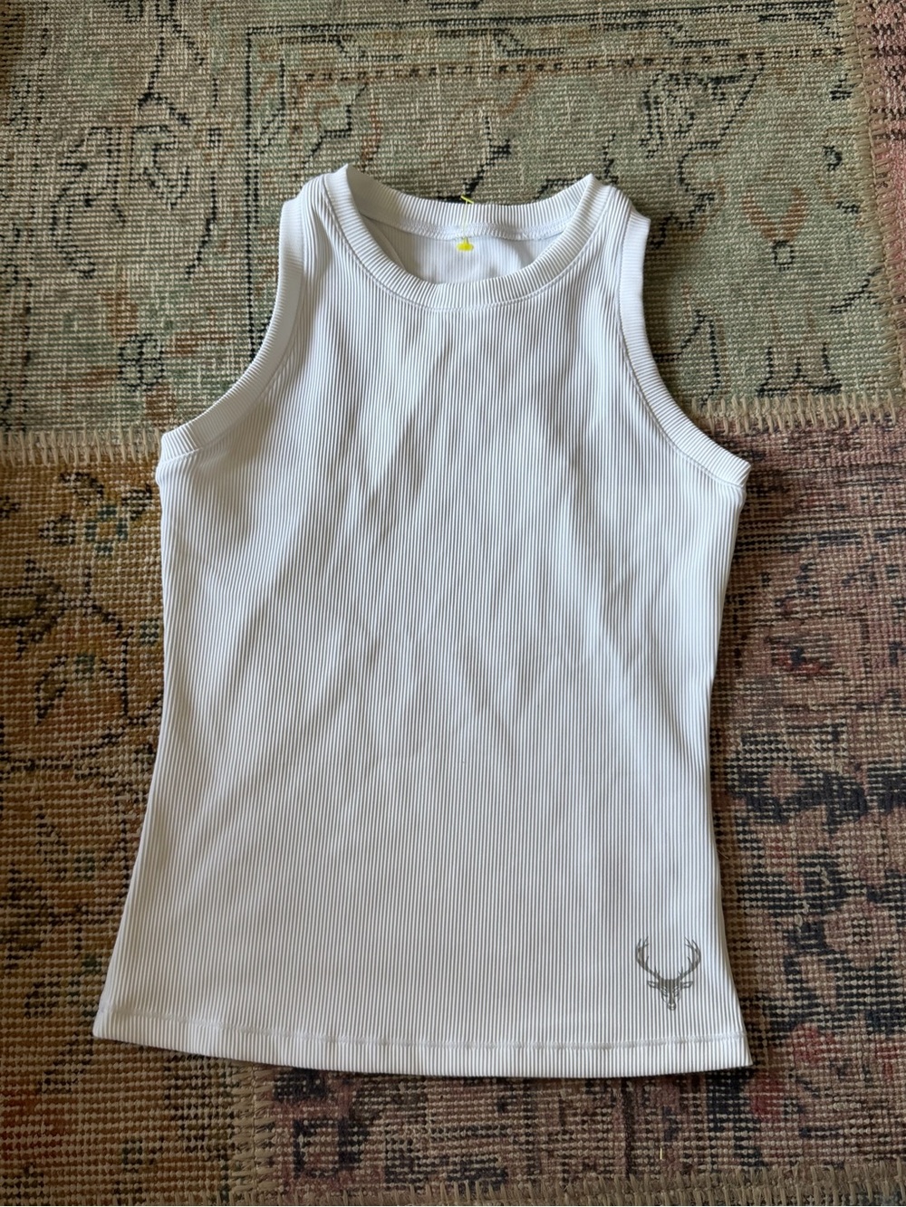 Women’s ' White Ribbed Tank Top - Unbranded